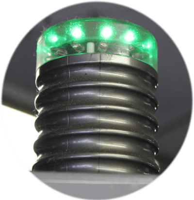 Image Mogultech Precision Machining Green Light - Bangle (400x413), Png Download