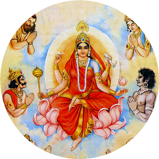 Devi Siddhidatri - Maa Siddhidatri (665x662), Png Download