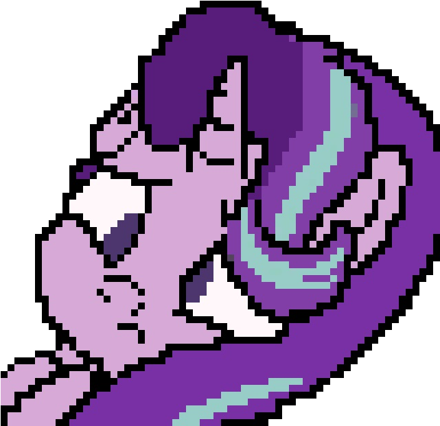 Paperstain, Confused, Modern Art, Pixel Art, Pony, - Artist (640x640), Png Download
