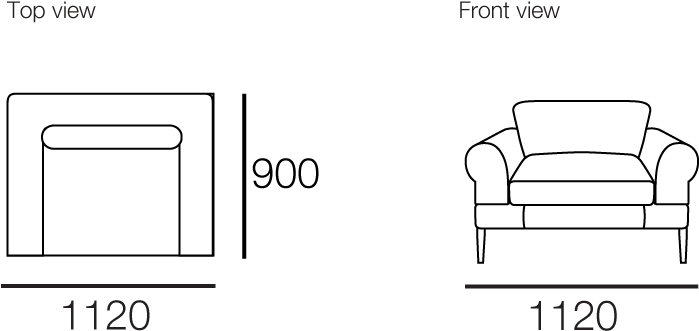 View All Configurations - Studio Couch (1000x480), Png Download