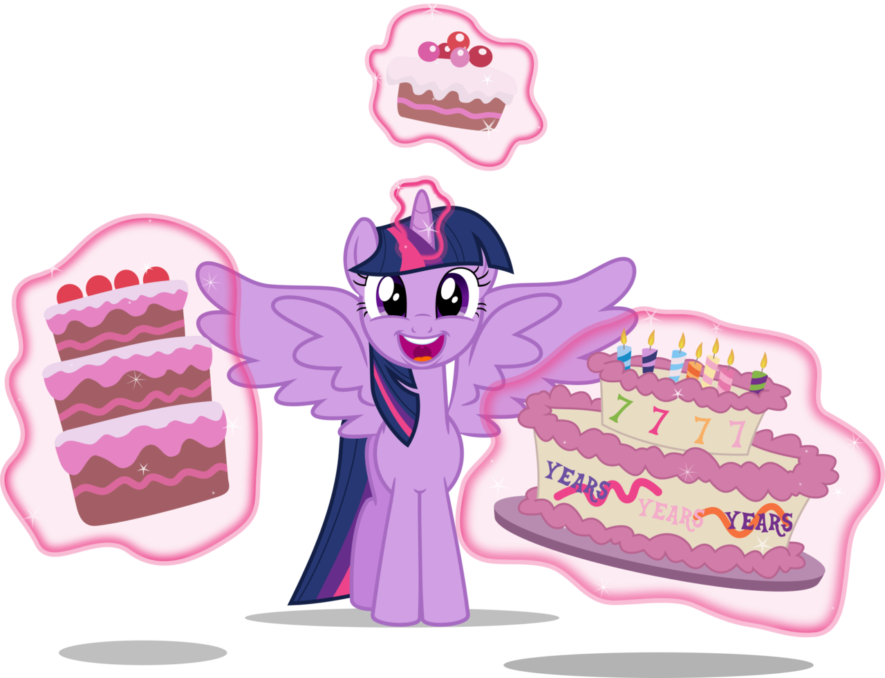 You Can Click Above To Reveal The Image Just This Once, - Twilight Sparkle Happy Birthday (1280x981), Png Download