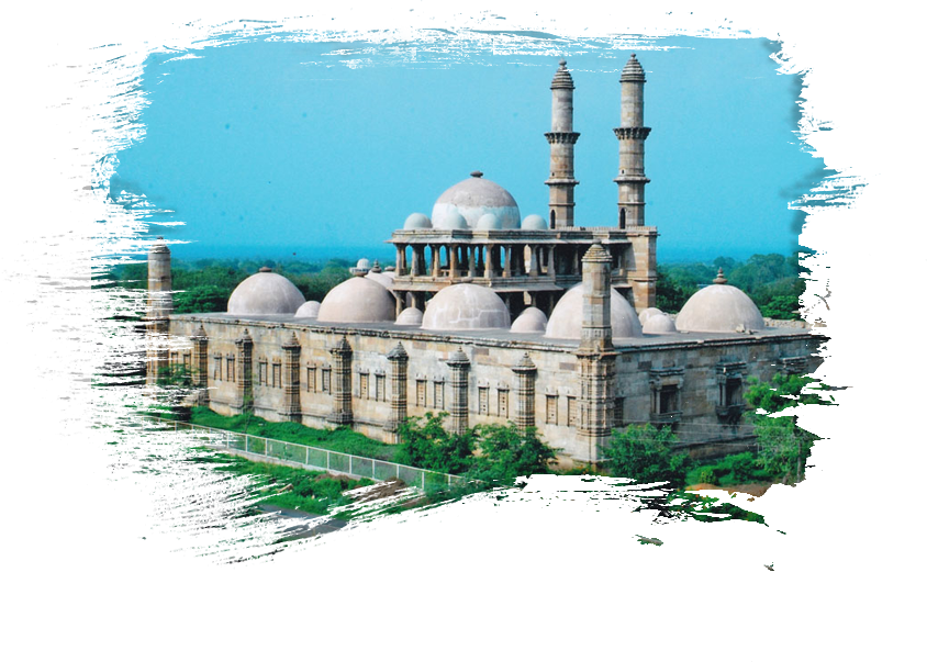 Jami Masjid - Jami Masjid Champaner (844x603), Png Download