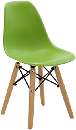 Kids Eames Style Molded Side Chair - Yellow Eames Chair For Kids (408x480), Png Download