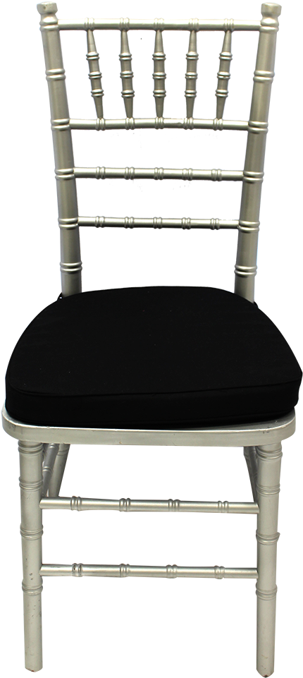 Chiavari Silver Chair - Cadeira Tiffany Com Almofada (1000x1000), Png Download