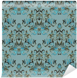 Light Blue Background Wallpaper Illustration With Vintage - Wallpaper (400x400), Png Download