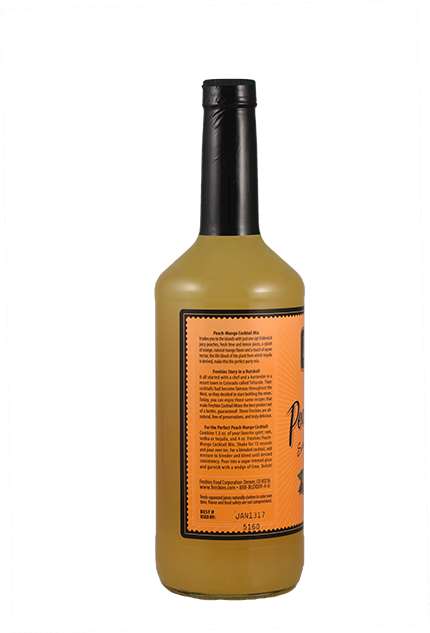 Peach Mango - Glass Bottle (632x632), Png Download