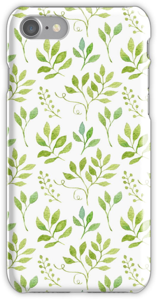 Watercolor Leaves Pattern Iphone 7 Snap Case - 発達障害の薬物療法: Asd・adhd・複雑性ptsdへの少量処方 (750x1000), Png Download