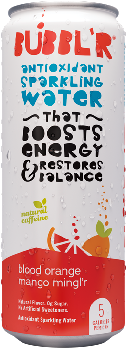 Blood Orange Mango Blend'r - Bubbler Drink (475x750), Png Download