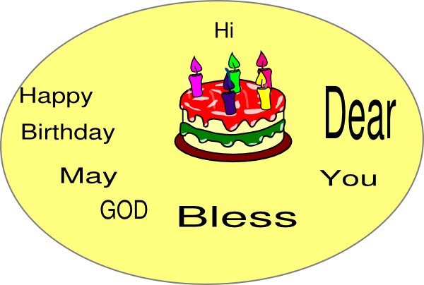 Birthday Cake Clip Art (600x404), Png Download