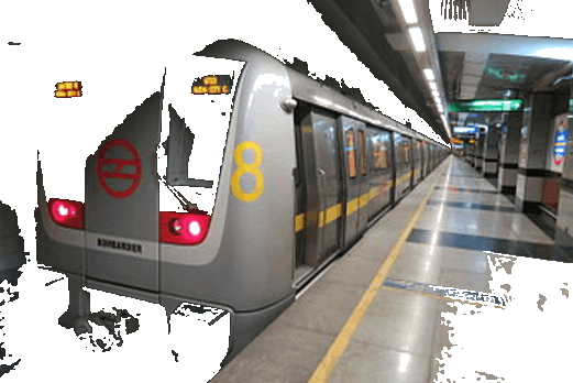 Delhi Metro Enters Limca Book Of World Records - Chhatarpur Delhi (521x348), Png Download