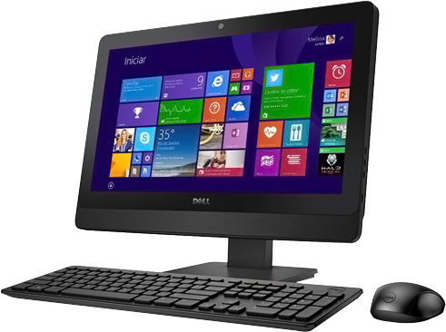 Computador All In One Dell Core I3 4 Gb 500 Gb Tela - D2pad Wintel D2-1014w 10.1″ - Atom Z3735f 1.33 Ghz (491x366), Png Download