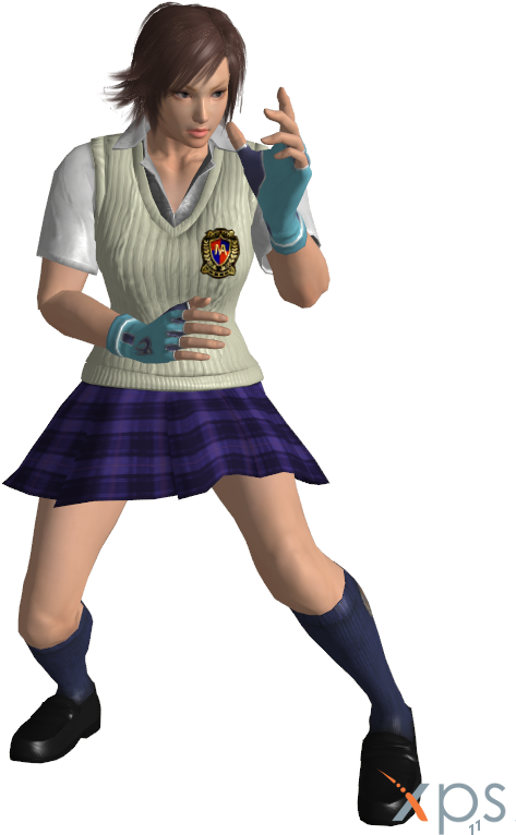 Clip Art Free Stock Asuka Transparent Lance - Asuka Kazama School Uniform (600x800), Png Download