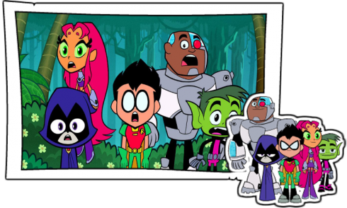 Titans - Teen Titans Go (490x294), Png Download