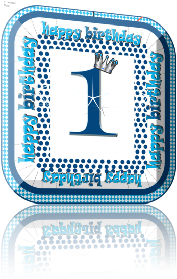 Princess 1st Bday 9 Inch Plates - Emblem (348x800), Png Download