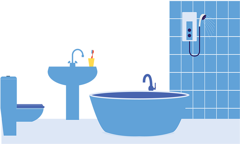 Living - Bathroom (1140x500), Png Download