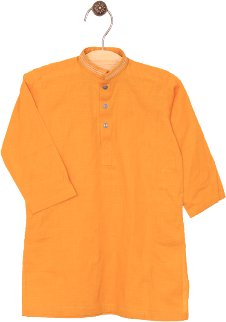 14958076450 Mushrooms Yellow Kurta For Festive - Kurta Png (1024x1362), Png Download