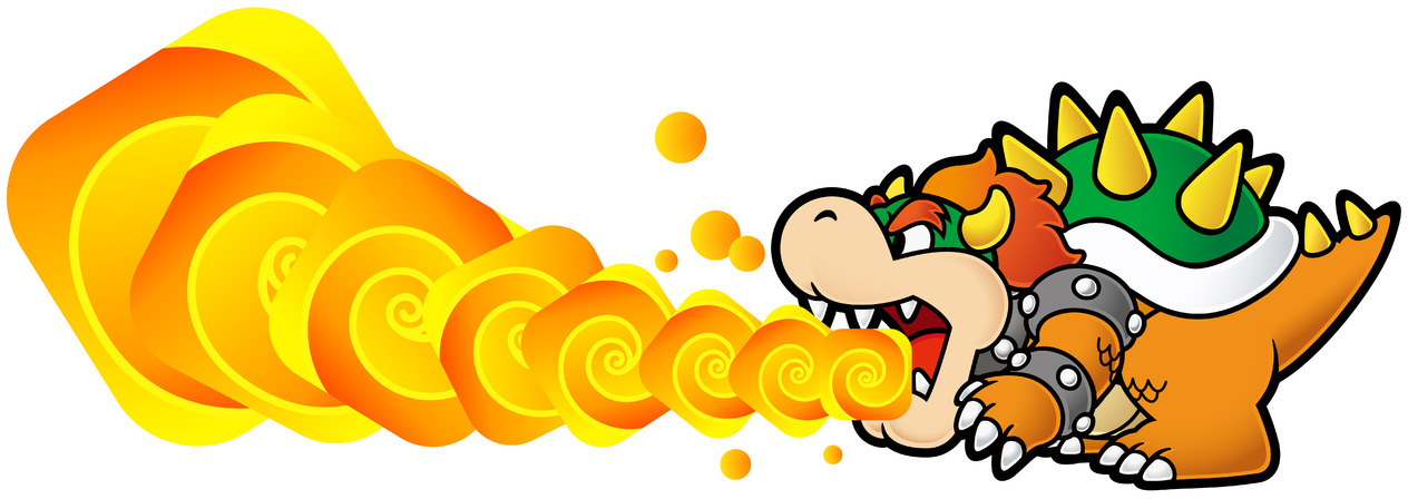Bowserfire - Super Paper Mario: Prima Official Game Guide [book] (1264x448), Png Download