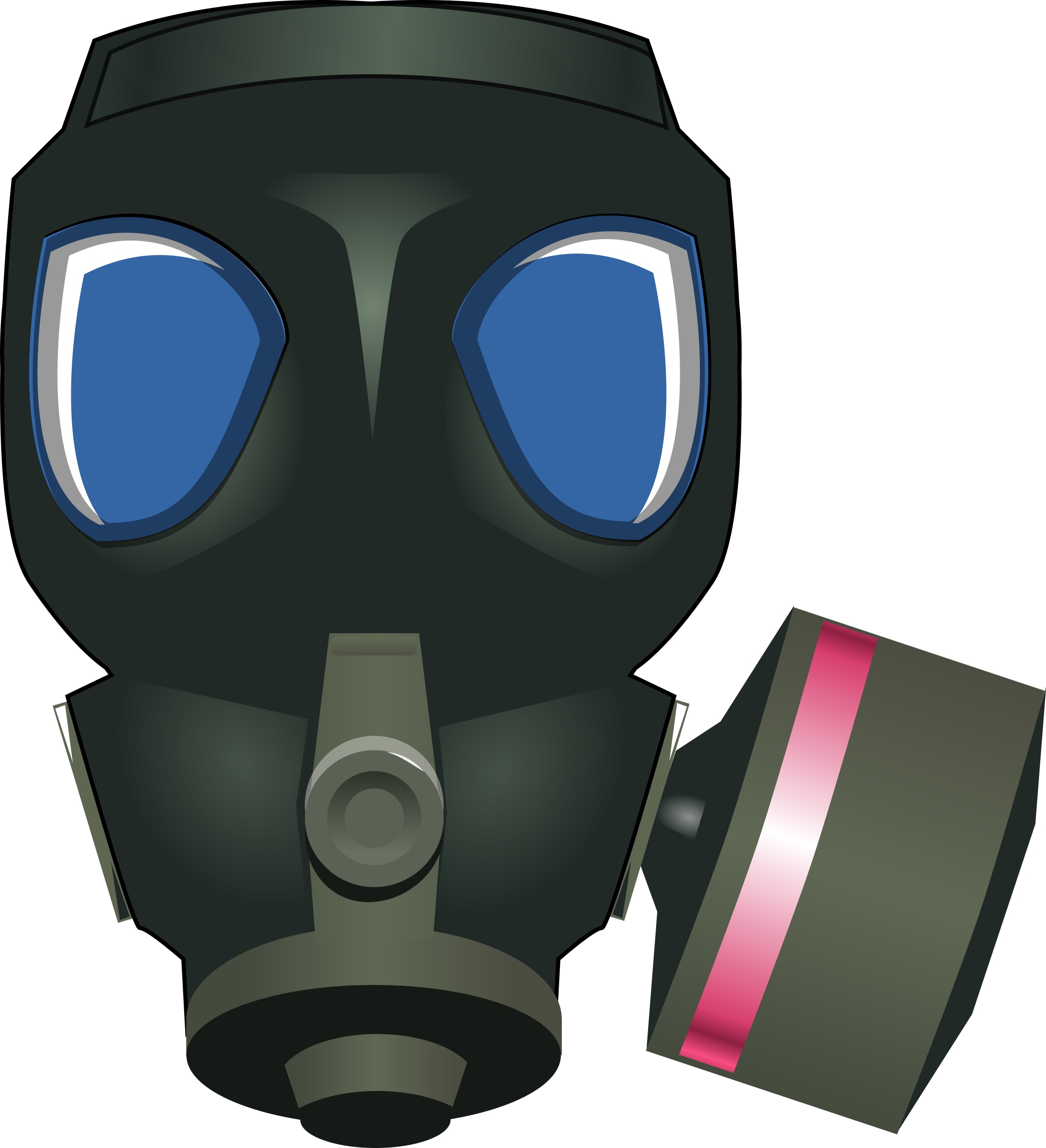 Gas Mask Clipart Png (546x600), Png Download