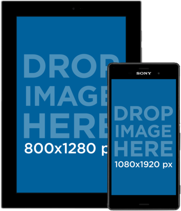 Android Galaxy Tablet With Android Phone Responsive - Better Business Bureau (640x480), Png Download