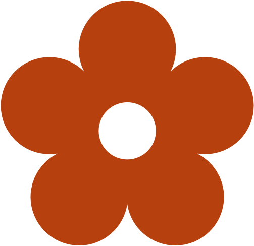 Clipart Info - Clip Art Dark Blue Flower (555x550), Png Download