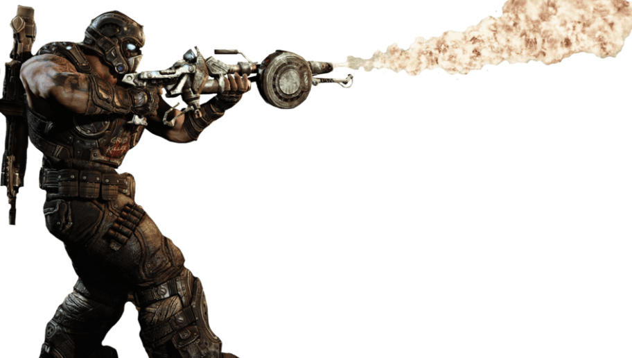 The - Gears Of War Transparent (912x516), Png Download