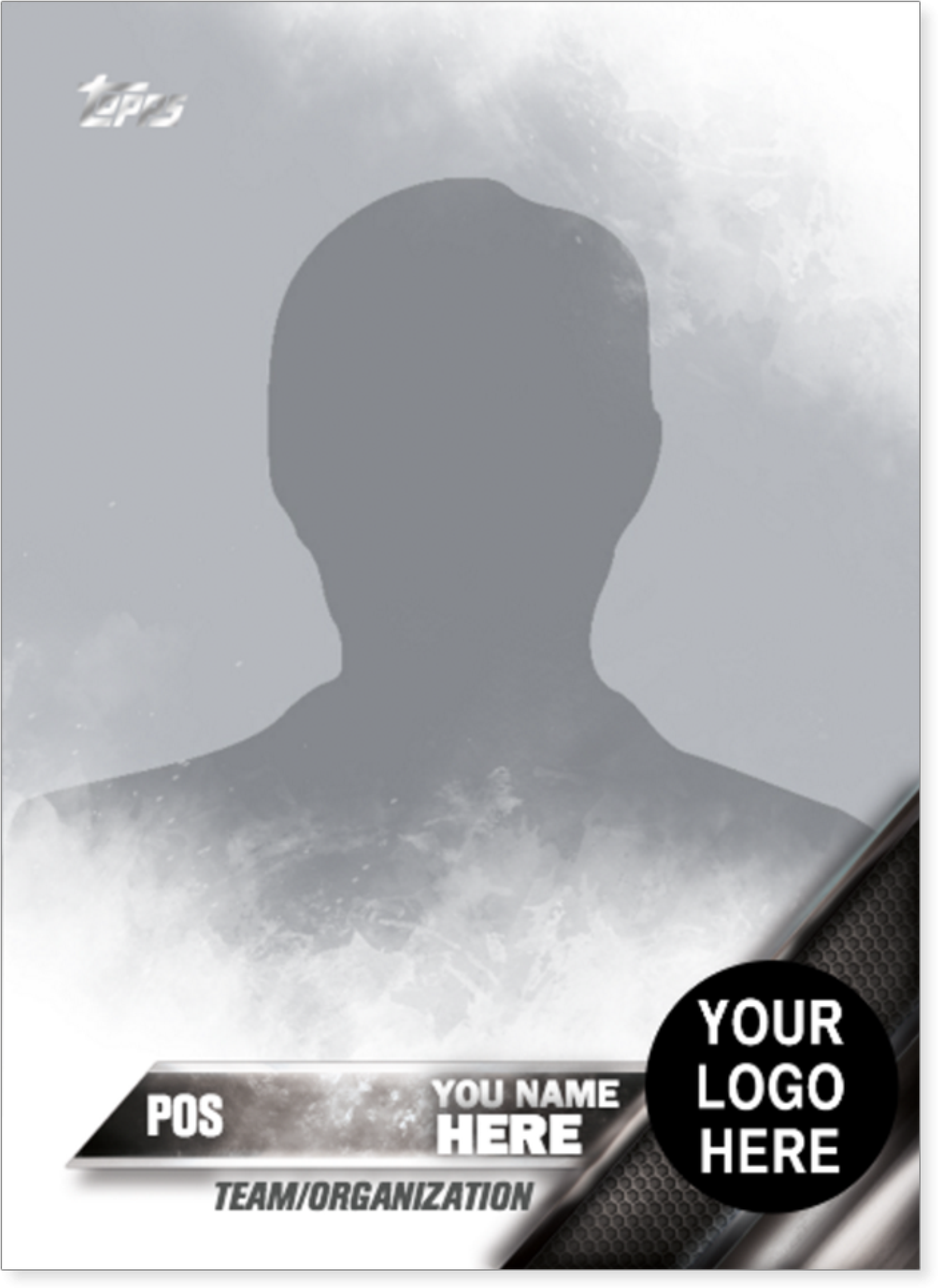 2016 Topps Series One Baseball Custom Trading Card - Baseball Card Template Png (2000x2000), Png Download