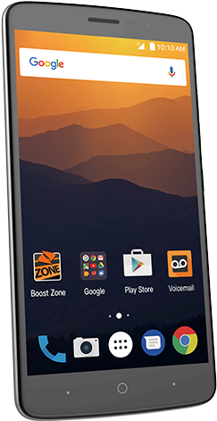 The Device Runs Android - Zte Zmax Pro Boost Mobile (565x570), Png Download