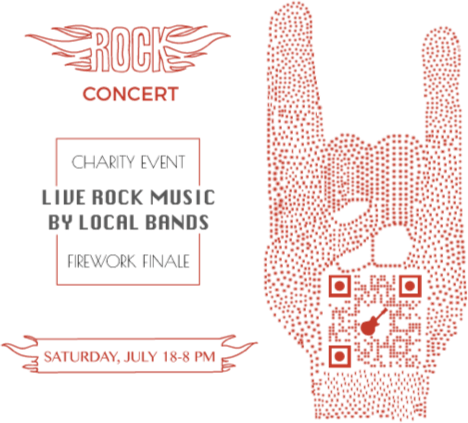 Poster Of An Event With Attractive Custom Design Scanova - Qr Code (468x423), Png Download