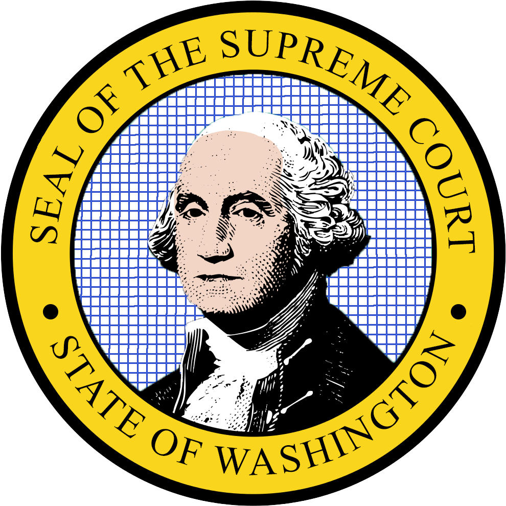 Seal Of The Supreme Court Of Washington - Washington State Supreme Court Seal (1000x993), Png Download