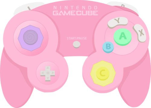 Nintendo ~ - Pink Gamecube Controller (500x359), Png Download