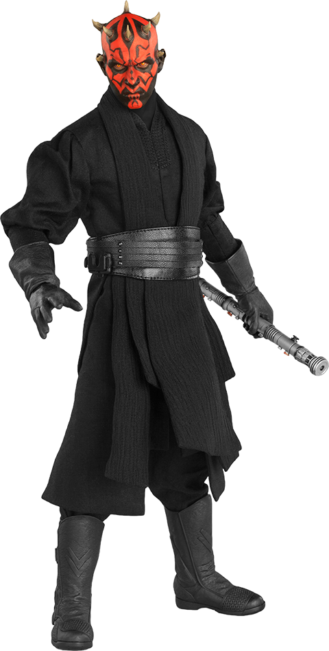 Star Wars Dart Maul Sixth Scale Silo 1001561 - Star Wars Darth Maul Figr (480x948), Png Download