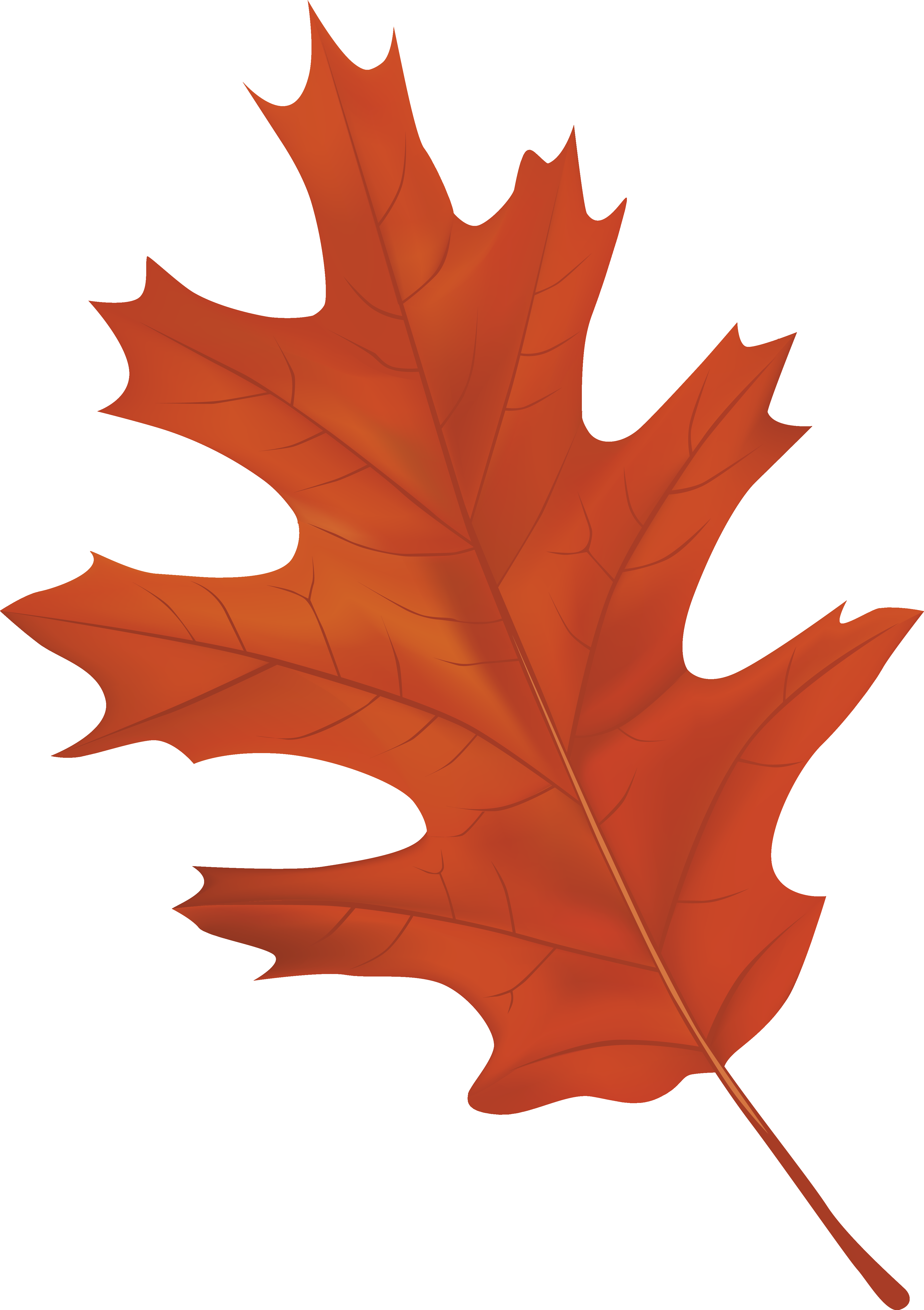 Brown Autumn Leaf Png Clipart Image - Autumn Leaf Clipart Png (3735x5295), Png Download