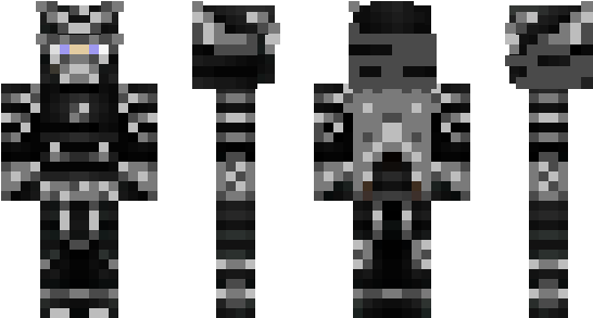 Minecraft Skin Glowingeyes - Galactic Federation Skin Minecraft (600x348), Png Download