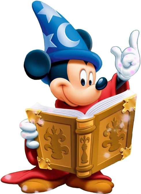 Mickey Mouse - Sorcerer Mickey (514x695), Png Download