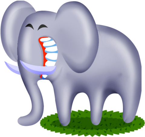 2, Cartoon Elephant Png Icons - Elephant Icon (500x500), Png Download
