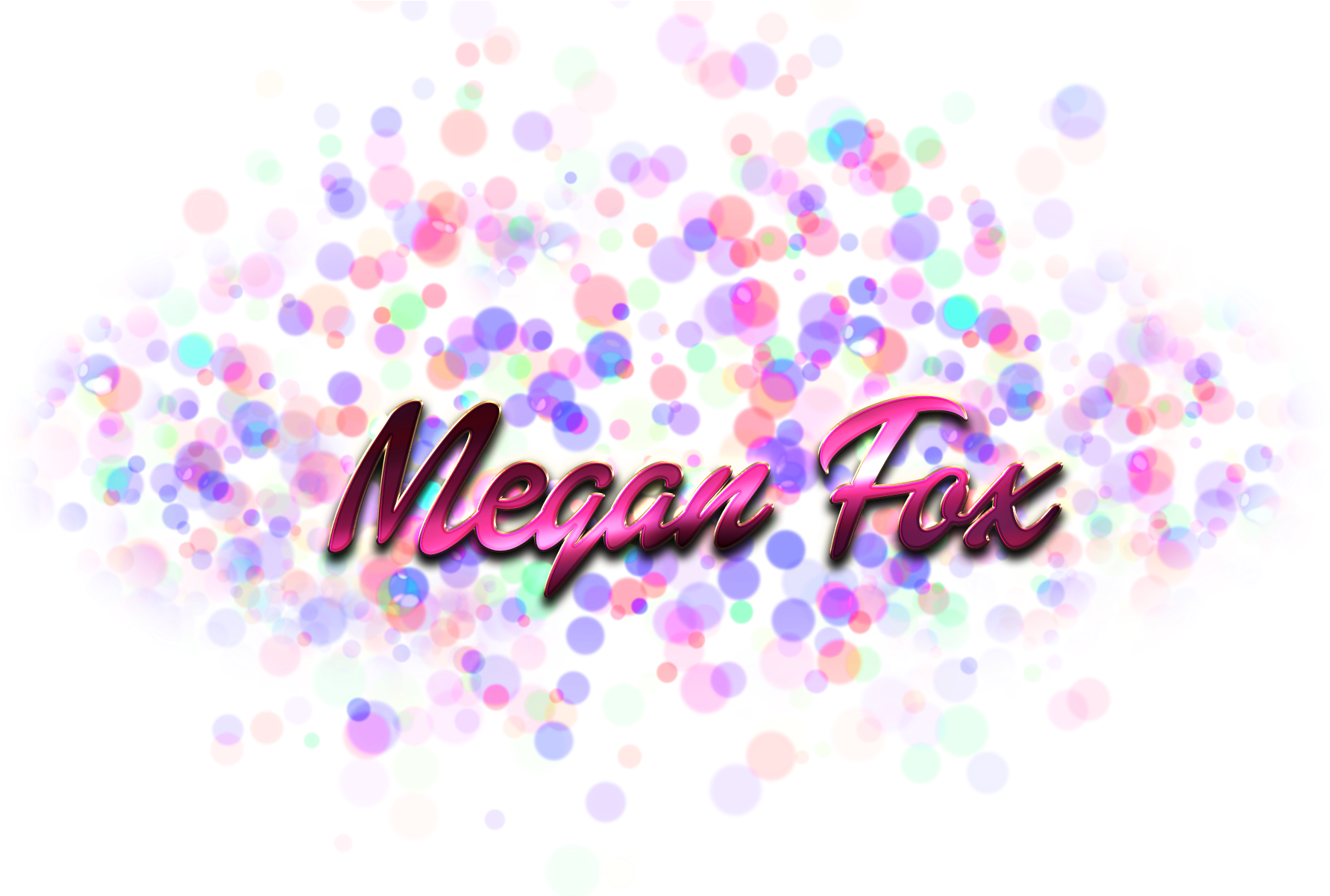 Megan Fox Name Logo Bokeh Png - Grace Name (1920x1200), Png Download