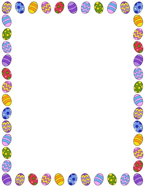 Easter Frames For Photoshop Png Pic - Transparent Easter Frame Png (470x608), Png Download