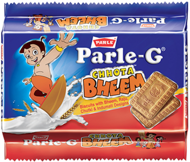 Parle G Chhota Bheem Biscuit - Parle G Chhota Bheem (500x500), Png Download