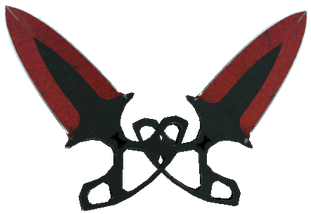 Csgo Knife Shadow Daggers Crimson Web Ft - Shadow Daggers Crimson Web (360x360), Png Download