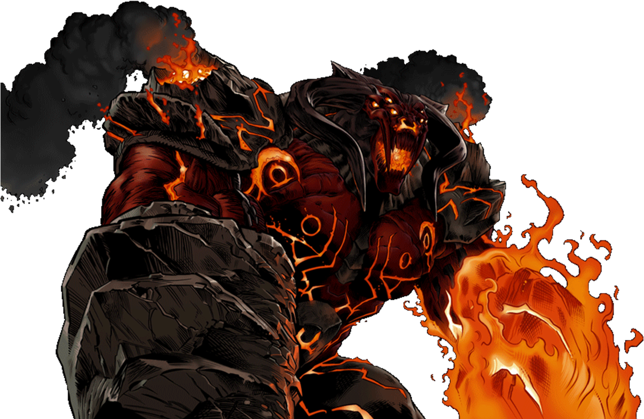 Fire Demon - Marvel Avengers Alliance Surtur (1331x873), Png Download