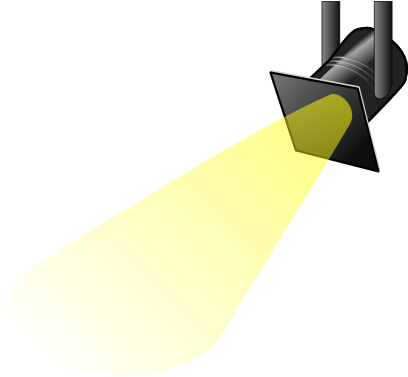 White - Spot Light Clipart (600x404), Png Download