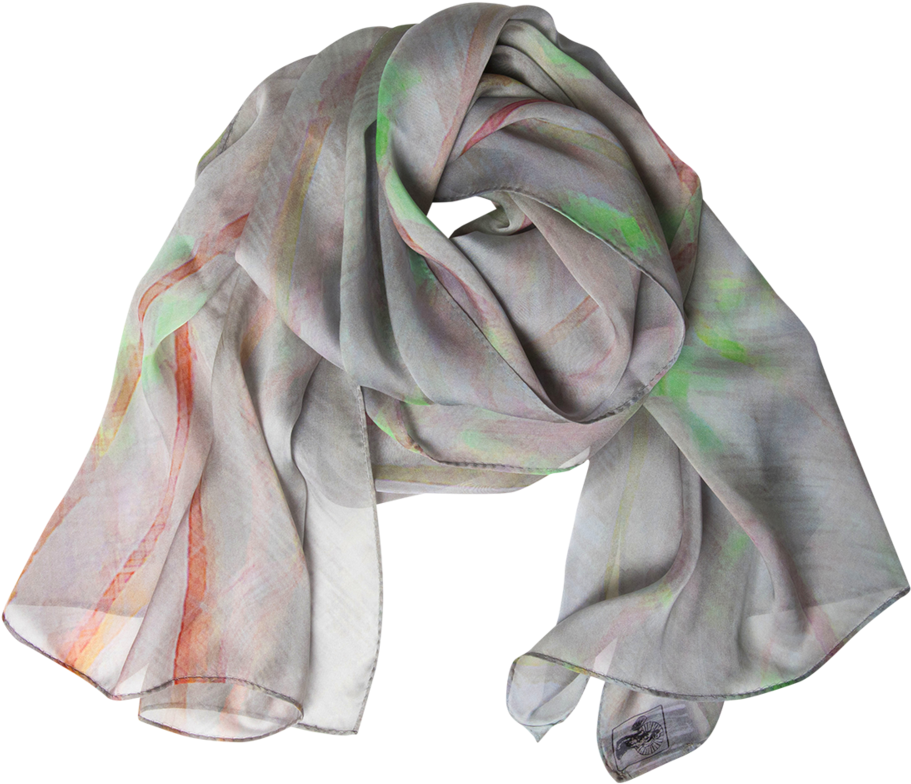 Download Ragdale Reeds Silk Story Scarf, Wearable Art PNG Image with No ...