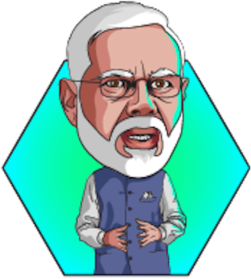 Narendra Modi Stickers Messages Sticker-2 - Modi Stickers (618x618), Png Download