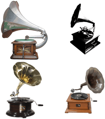 Urban Designs Replica Rca Victor Phonograph Gramophone (400x400), Png Download