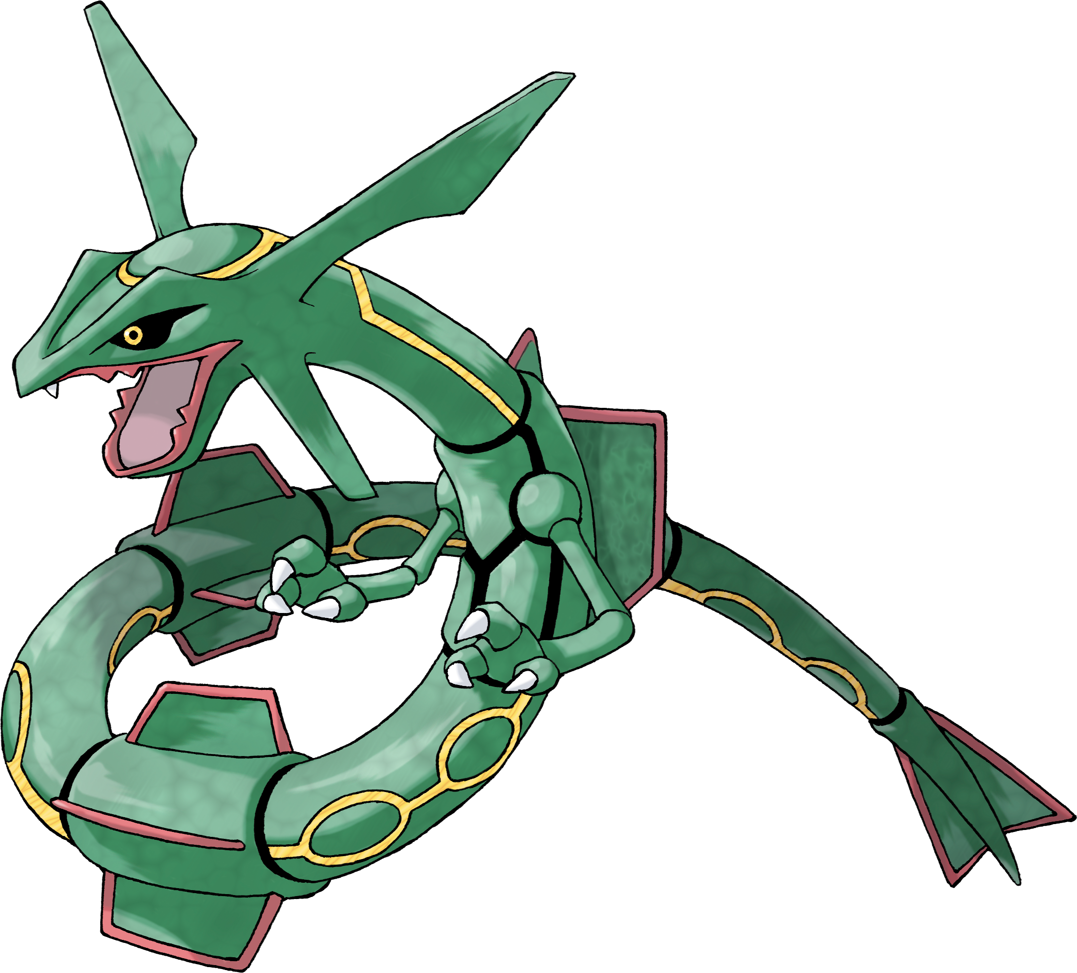 Dragon Type Pokémon Reflect The Unique Power Of Dragon - Pokemon Rayquaza (2183x1973), Png Download