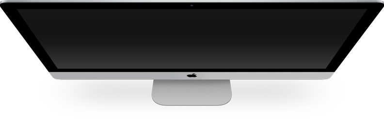 Slider-imac - Computer Monitor Top View (792x246), Png Download