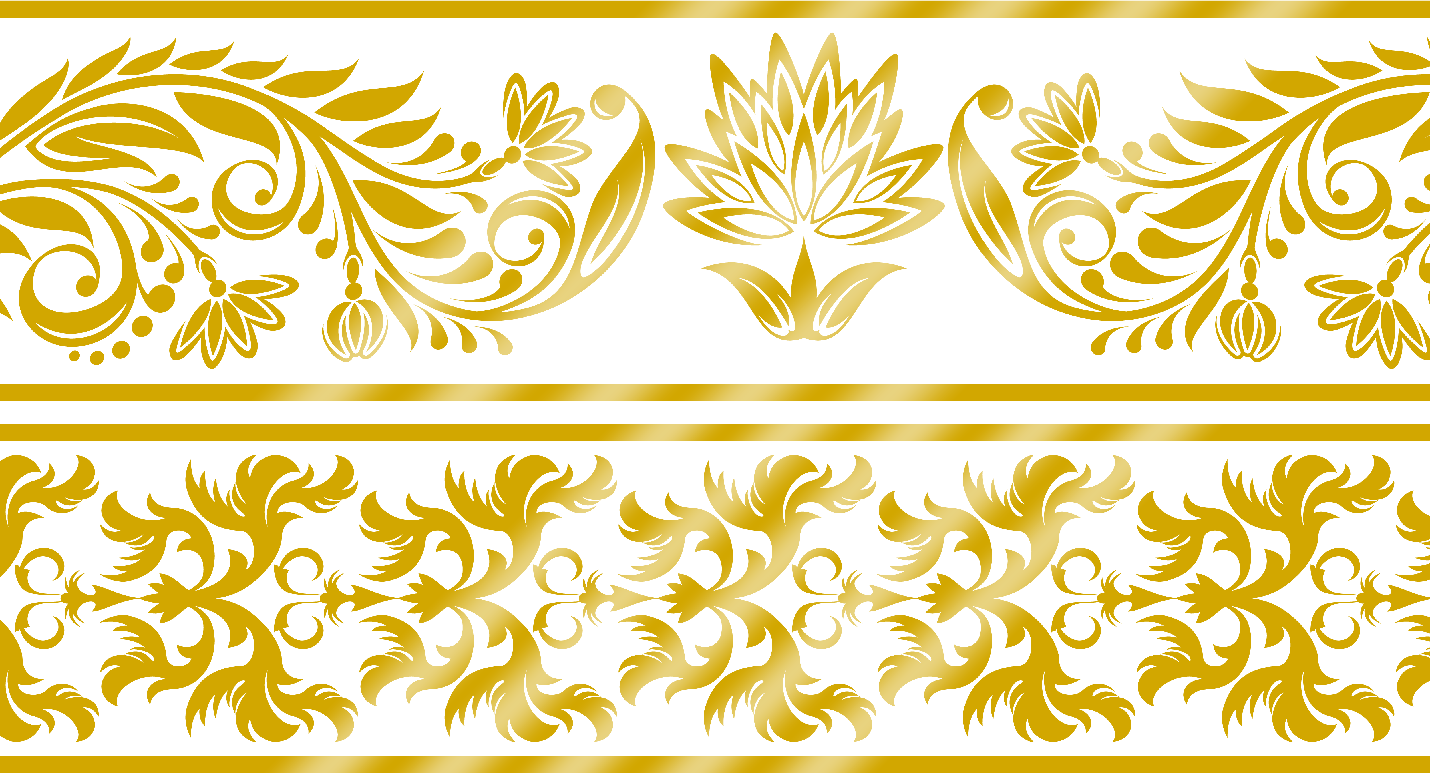 Gold Lace Border Png (5000x3000), Png Download