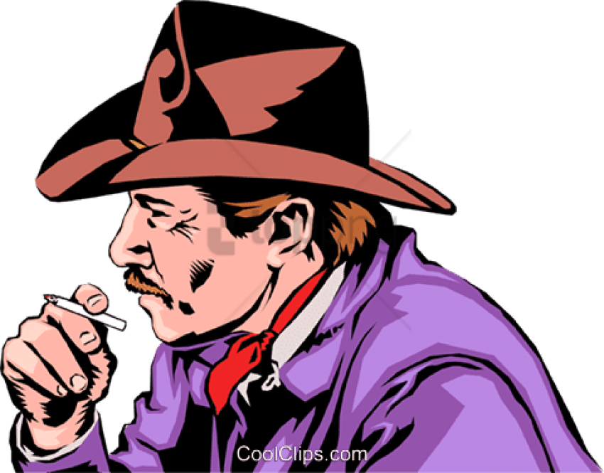 Cowboy Smoking - Smoking Cowboy Png (480x375), Png Download
