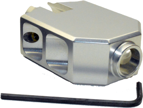 M22/50 Muzzle Brake Flash Hider Satin Silver - Muzzle Brake (500x500), Png Download