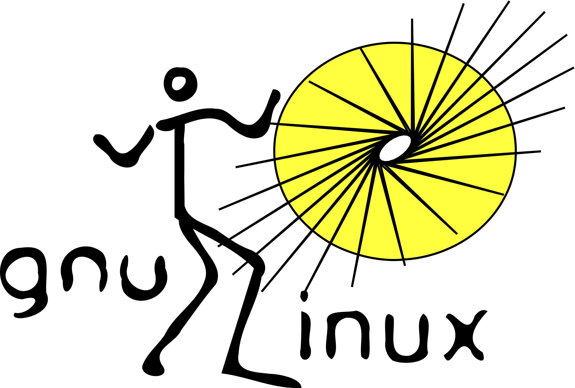 This Free Icons Png Design Of Gnu Dance (2400x1620), Png Download